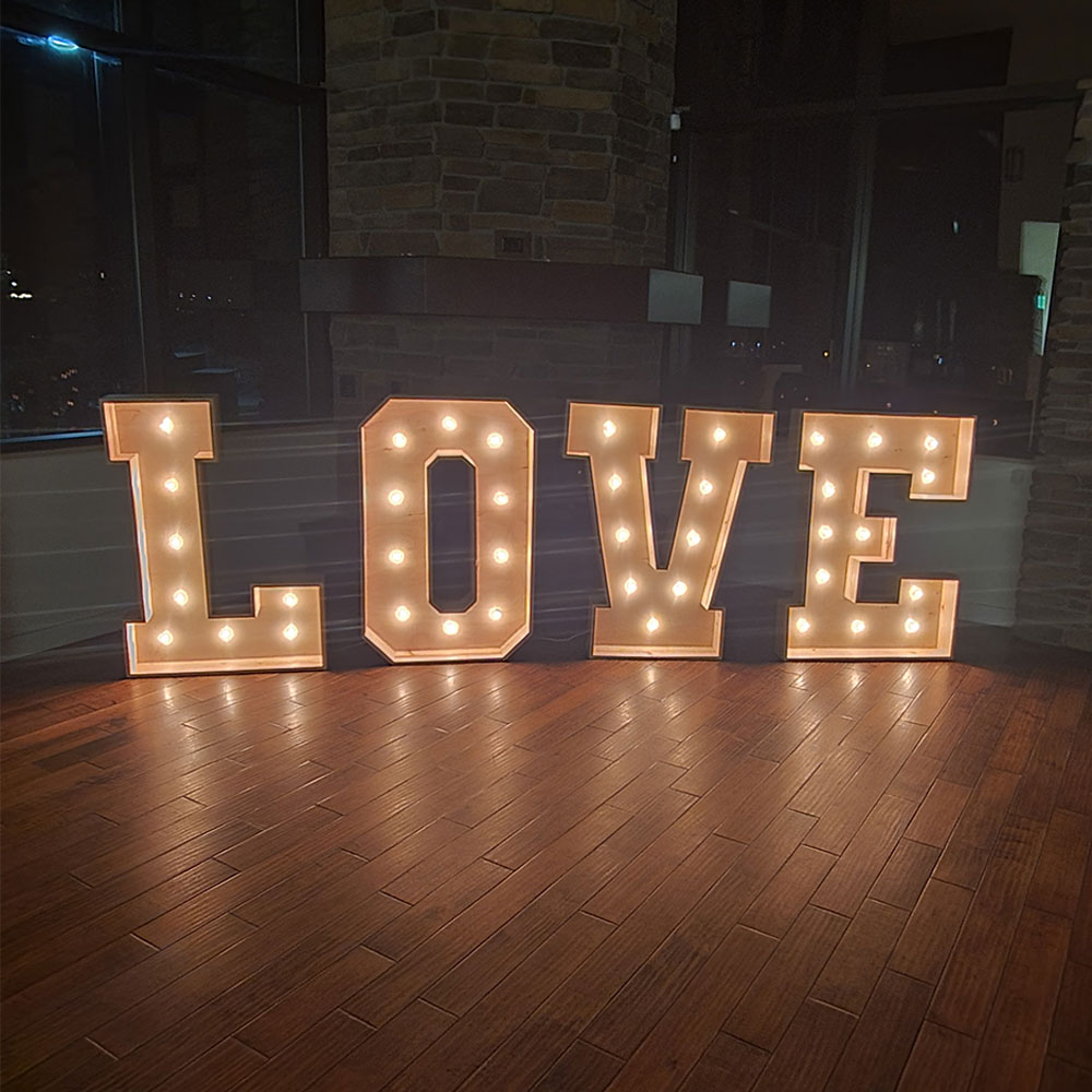 5ft Lighted ONE Sign Letters - LED Multi Color Options