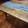 dusty blue tablerunner