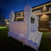 white bounce house castle