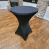 black spandex tablecloth