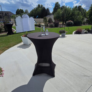 Cocktail Spandex Tablecloth - Black