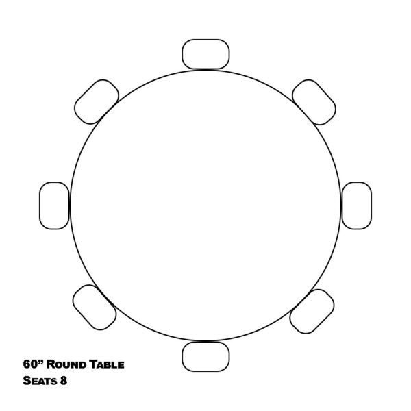 table with chairs diagram