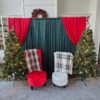 chairs with santa backdrop