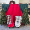 two chairs with santa backdrop