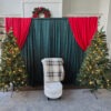 santa chair with backdrop