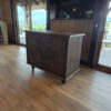 Dark Maple Portable Folding Bar Rental for Weddings and Events in Utah