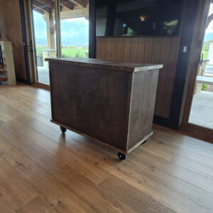 Dark Maple Portable Folding Bar Rental for Weddings and Events in Utah