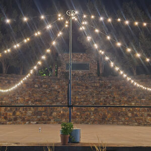 14' String Light Center Pole